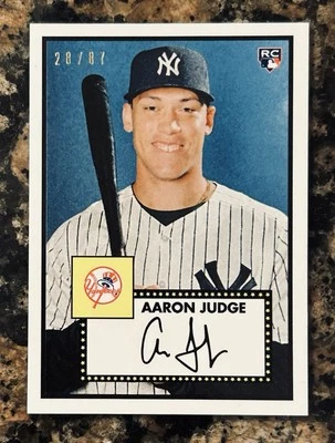 2017 Topps Transcendent 2018 VIP Party AARON JUDGE #1952 Rookie Card # 28/87 - Image 1 of 2