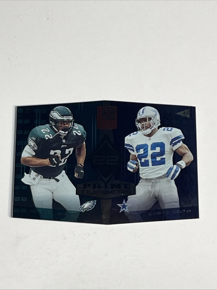 Emmitt Smith/Duce Staley #PN5 Serial # 558/1600 Donruss Elite Prime Numbers 2002 - Image 1 of 4
