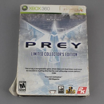 Prey -- ограниченное коллекционное издание (Microsoft Xbox 360, 2006) в коробке с фигурками - Изображение 1 из 4