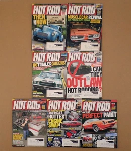 Lot of 7 Hot Rod Magazines 2010 & 2011 Mustang Challenger Camaro Z-28 - Picture 1 of 8