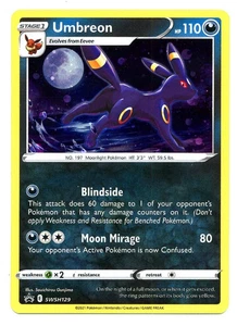 2021 Pokemon Black Star Promo SWSH129 Umbreon Cosmos Holo Evolving Skies 3 Pack - Picture 1 of 2
