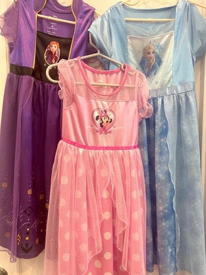 Disney Minnie Mouse, Anan, Elsa Frozen Niños Fantasía Vestido Vestido - 3 Total Foto 1 de 4
