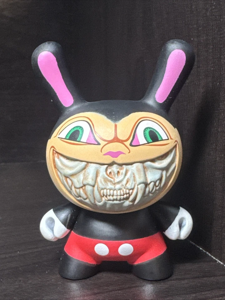 Kidrobot x Ron English Apocalypse Mickey Grin 2012 Dunny Figure Only No Box - Image 1 of 4