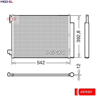 CONDENSER AIR CONDITIONING DCN37004 FOR RENAULT CLIO/MIO/IV/Sport/Tourer/SPORT - Image 1 of 4