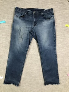 Buffalo David Bitton Jeans Mens 40x29 Blue Adam Slim Straight Leg Denim - Picture 1 of 14