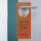 Double Sided PU Door Hanger Sign for Hotel Rooms-IO