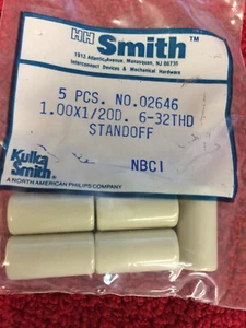 2646 HH Smith 1,0 x 20D 6/32 GEWINDE KERAMIK ABSTANDSHALTER 5 STCK. - Bild 1 von 1