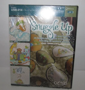 Mary Gartner OESD #USB-014 Snuggle Up RICAMO DESIGN 2011 NUOVO - Foto 1 di 2