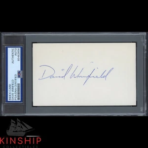 Dave Winfield signed 3x5 Index Card PSA DNA Slabbed Vintage HOF Auto C3930 - Picture 1 of 1