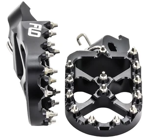 Suzuki RMZ250 / RMZ450 Black Foot Pegs FLO MOTORSPORTS - Picture 1 of 5