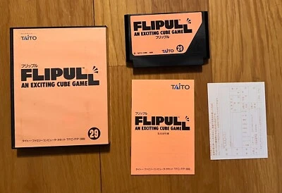 Flipull Cube Game Famicom Nintendo Japan Taito 1989 - Image 1 of 4