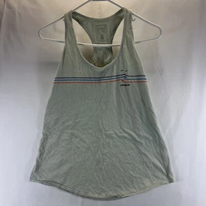 Patagonia Green Strip Logo Accent Racerback Athletic Tank Top Women's Size Small - Picture 1 of 15