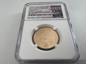2017-S 225th Anniv. SACAGAWEA DOLLAR EARLY RELEASE NGC SP70 E.F."ANNIV. LABEL " - Bild 1 von 4