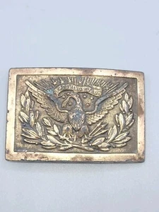 Vintage e pluribus unum Belt Buckle, Vintage American Eagle Belt Buckle Brass - Picture 1 of 3