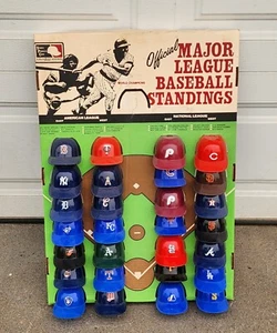 Rare Vintage MLB 1977 Major League Baseball Cap Hat Standings Board Display - Picture 1 of 15