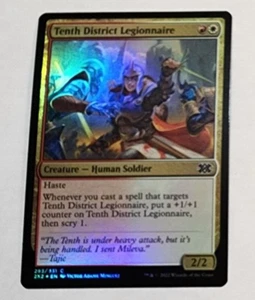 MTG Tenth District Legionnaire 283 2X2 Double Masters 2022 Foil Common NM x1 - Picture 1 of 2