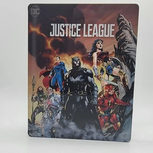 Justice League (Steelbook) (4K Ultra HD, Blu-ray, 2017) Jim Lee artwork - Picture 1 of 3