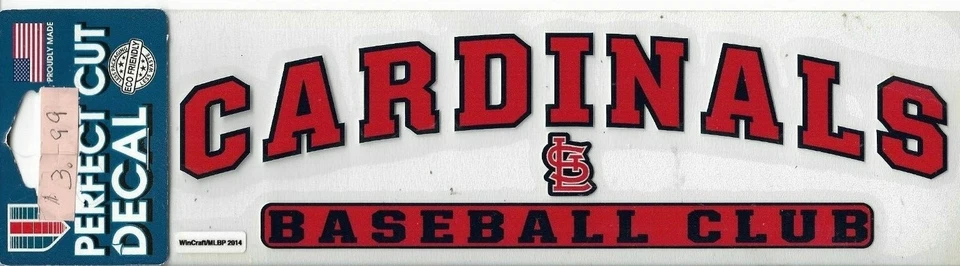 St. Louis Cardinals WinCraft 3" x 10" Arch Perfect Cut Decal - Image 1 of 1