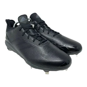 Adidas Adizero Afterburner V Baseball Cleats Men’s Size 7 Triple Black AQ0085 - Picture 1 of 5
