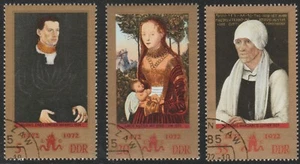 DDR 1972 SC# 1384 - 1386 - Painting by Lucas Cranach - CTO Lot # 124 - Picture 1 of 1