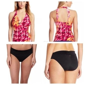 JANTZEN H Back Underwire Tankini Set Shirred Waisted Bottom swimsuit Size D/DD - Picture 1 of 3