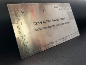 String Action Gauge Guitar Luthier Tool, High Quality Stainless Steel - Picture 1 of 3