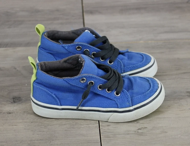 Arizona Niños Jóvenes 11 Medio Alto Top Con Cordones Lona Tenis Zapatos Azul Foto 1 de 4