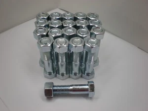 (20) 5/8"-11 x 2-3/4" Grade A 307A Zinc Plated Hex Screw Bolt Nut - Picture 1 of 3