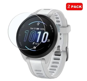 2 cubiertas protectoras de pantalla de vidrio templado para Garmin Forerunner 165 - Imagen 1 de 10