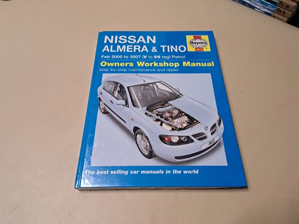 4612 Haynes Nissan ALMERA & Tino Petrol (feb 2000 - 2007) V To56 Workshop Manual