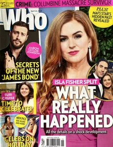Who Magazine April 22 2024 Isla Fisher, Anne Hathaway, Shakira, Ben Feldman - Picture 1 of 19