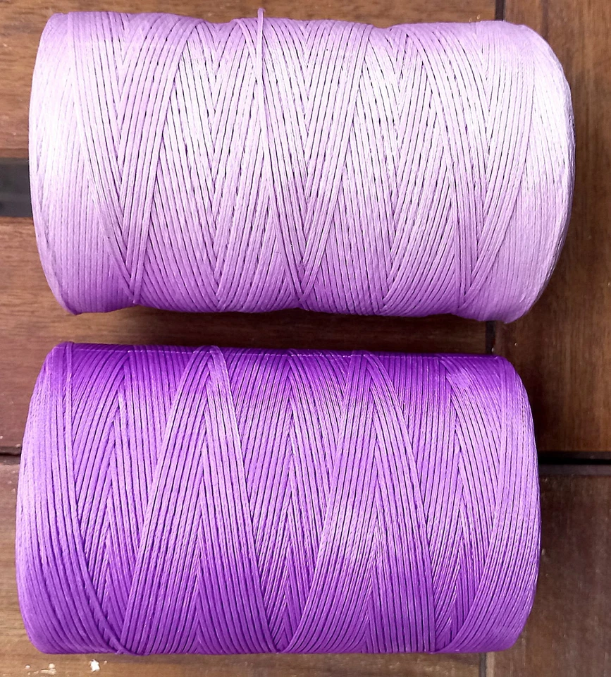 LEDERBEDARF Wachs Faden 1 mm Purple waxed polyester thread very tear resistant 10 Meter