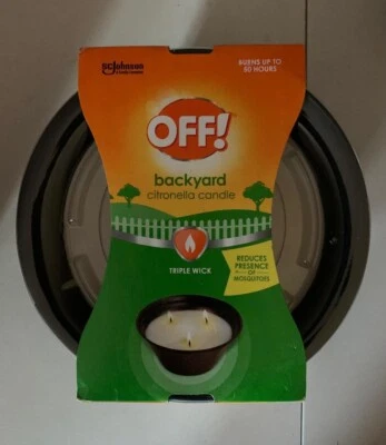 OFF! Citronella Triple Wick Scented 23 Oz Candle Bucket Backyard Table Top - Image 1 of 4