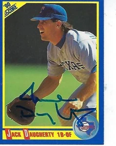 Puntuación #564 firmada por Jack Daugherty 1990 - Texas Rangers - Imagen 1 de 1