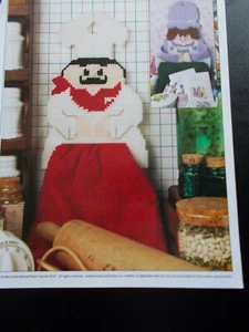 Stoffpuppe & Koch Halter Handtuchhalter Set Kunststoff Leinwand Muster 1995 Annie's - Bild 1 von 3