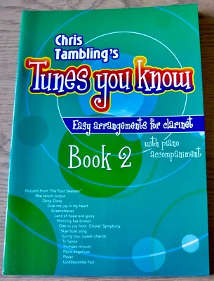 CHRIS TAMBLING TUNES YOU KNOW EASY CLARINET GRADE 1-2 SHEET MUSIC BOOK 2 (2007) - Image 1 of 4
