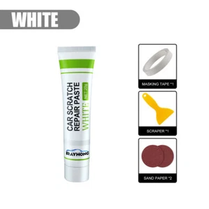 White Car Body Filler Putty Scratch Paint Repair Cleaning Scratch Remover Kit - Picture 1 of 4