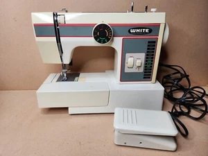 Vintage White Company Sewing Machine Model 1477 With Pedal Works - Picture 1 of 24