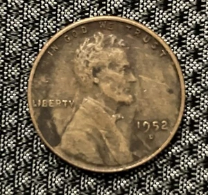 1952 D Lincoln Wheat Penny, L On Rim - Picture 1 of 2