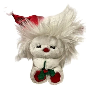 Dakin Peluche Juguete Animal de Peluche Blanco Sombrero de Navidad Niños 8" Juguetes Animales - Imagen 1 de 5