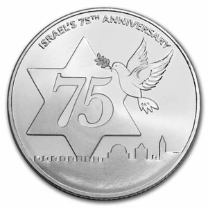 2023 Holy Land Mint Dove of Peace 75th Anniversary 1 oz Silver Coin - Picture 1 of 2