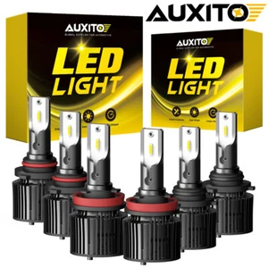 9005 9006 H11 LED Combo Headlight Fog Light Kit High Low Beam Bulb 6500K White - Picture 1 of 32