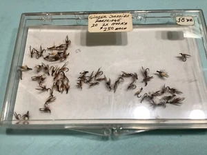 25 Original Jungle Cock Ginger Jassid Trockenfliegen gebunden #20 2xl Allcock df Haken - Bild 1 von 1