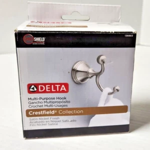 Gancho Multiusos Colección Delta Crestfield Acabado Níquel Satinado NUEVO - Imagen 1 de 6