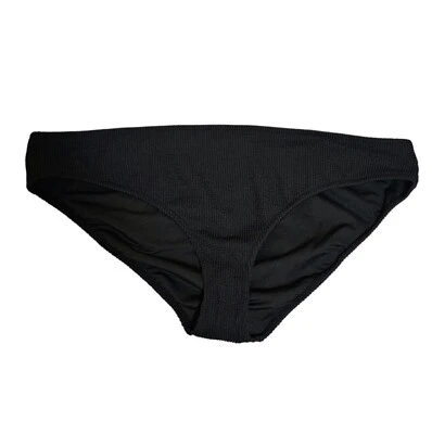 J. Parte inferior de bikini Crew Heritage negra texturizada para mujer 2X BP265 NUEVA CON ETIQUETAS Foto 1 de 4