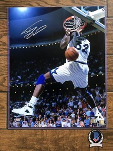 Orlando Magic Shaquille O'Neal Signed 16x20 Photo Beckett Witnessed Shaq Auto - Picture 1 of 5