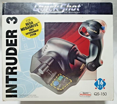 QuickShot QS-150 Intruder 3 Deluxe Digital Joystick forSega Megadrive NEW SEALED - Bild 1 von 4