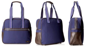 FRED PERRY Classic Midi Bowling Mens Canvas Rich Blue Tonal Holdall Bags BNWT - Picture 1 of 12