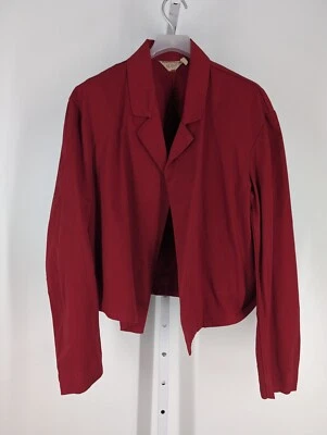 Vtg 60s 70s Twill Denim Red Tuxedo Service Jacket 44 Sanforized Cotton Canvas - Image 1 of 4
