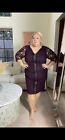 Isabel Toledo For Lane Bryant Burgundy Collab Lace Shift Dress - Size 22 - Plus